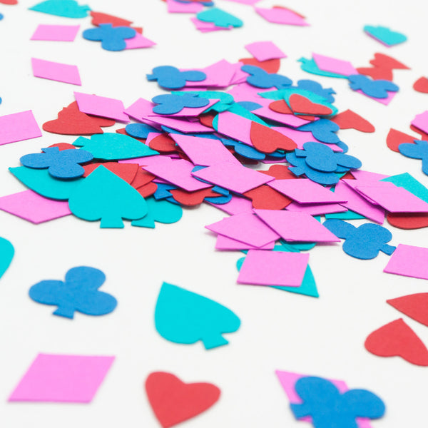 Alice in Wonderland Playing Card Suits Confetti