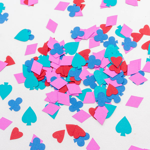 Alice in Wonderland Playing Card Suits Confetti