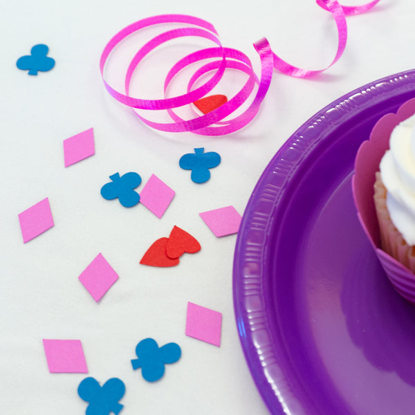 Alice in Wonderland Playing Card Suits Confetti