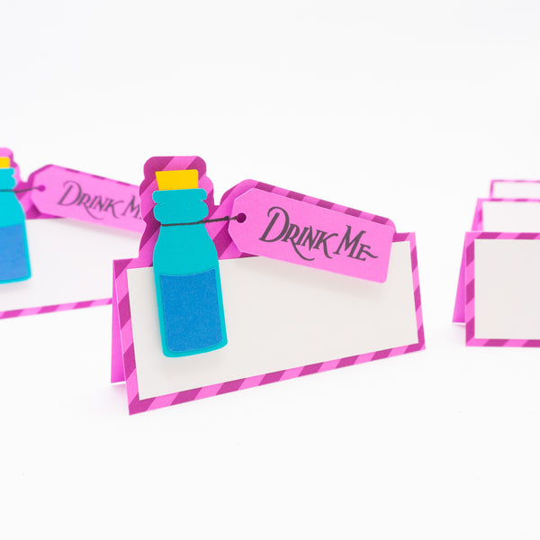 Alice in Wonderland Place Cards / Buffet Labels