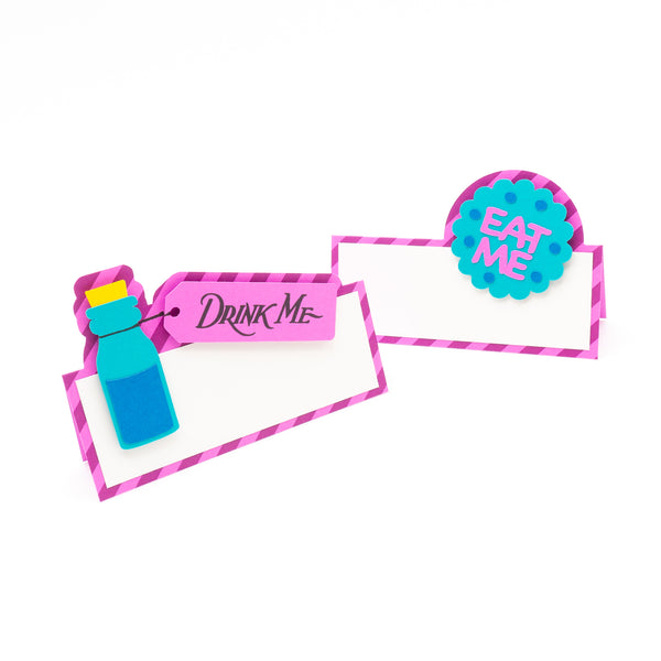 Alice in Wonderland Place Cards / Buffet Labels