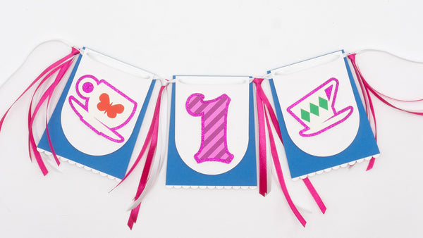 Alice in Wonderland High Chair Banner