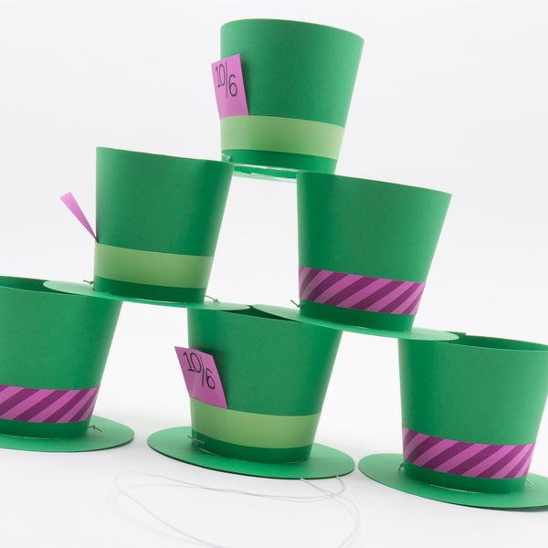 Mini Mad Hatter Party Hats