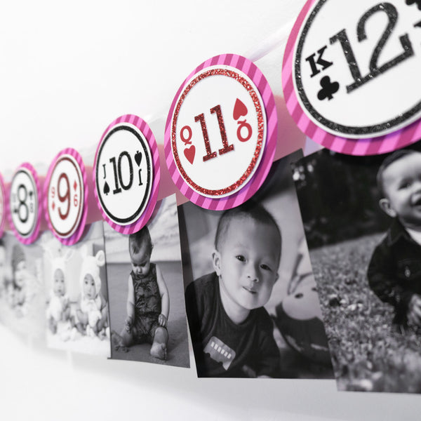 Alice in Wonderland First Year Photo Banner