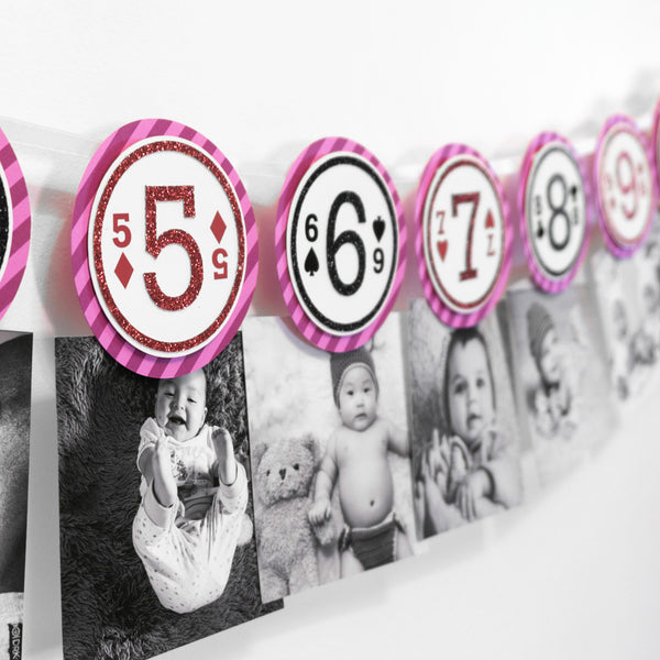 Alice in Wonderland First Year Photo Banner