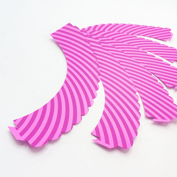Cheshire Cat Pink Striped Cupcake Wrappers