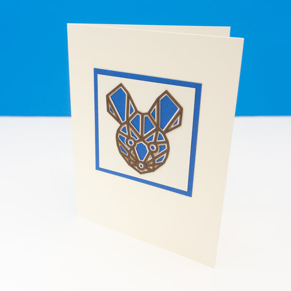 Layered Geometric Mammal Notecards