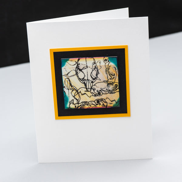 Colorful Mammal Skull Collage Notecards