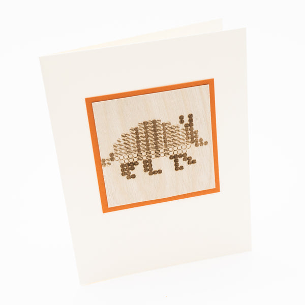 Wood Engraved Mammals Notecards