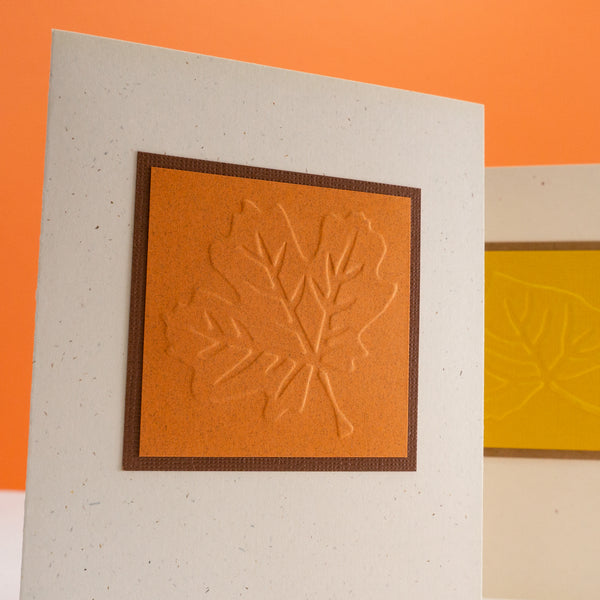 Embossed Fall Leaves Notecards