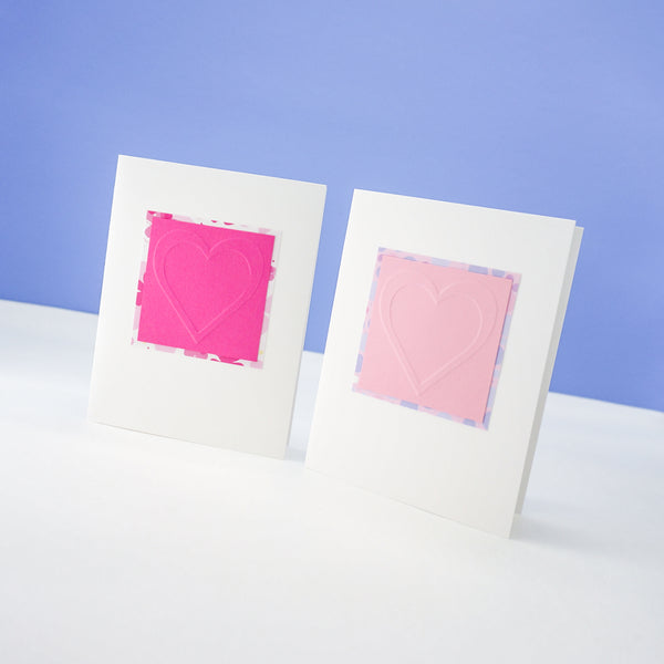 Embossed Heart Notecards