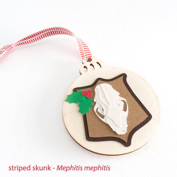 Mammal Skull Christmas Ornaments