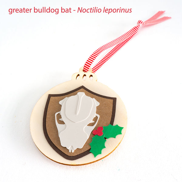 Mammal Skull Christmas Ornaments