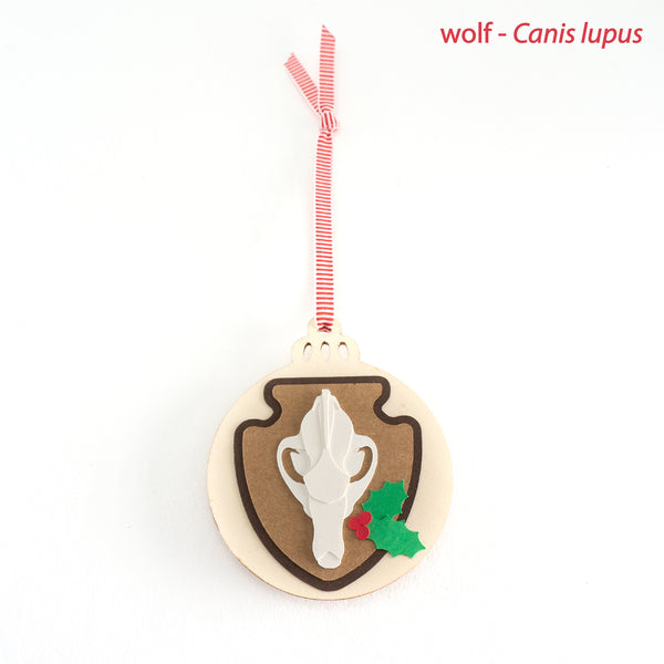 Mammal Skull Christmas Ornaments