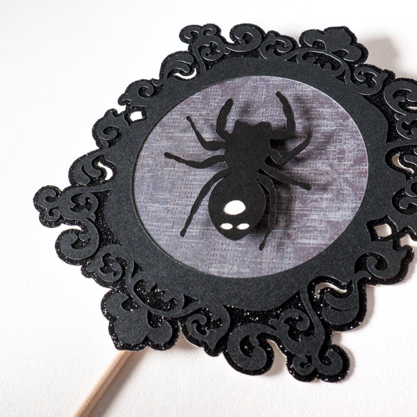 Jumping Spider Portrait Centerpiece Stick