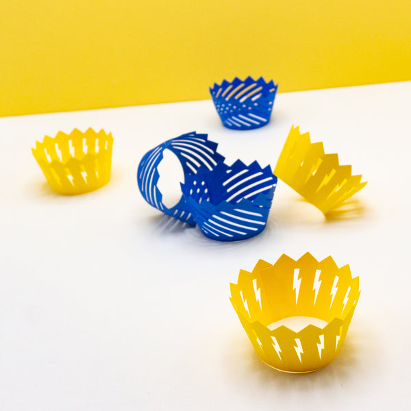 Handcrafted Superhero Cupcake Wrappers