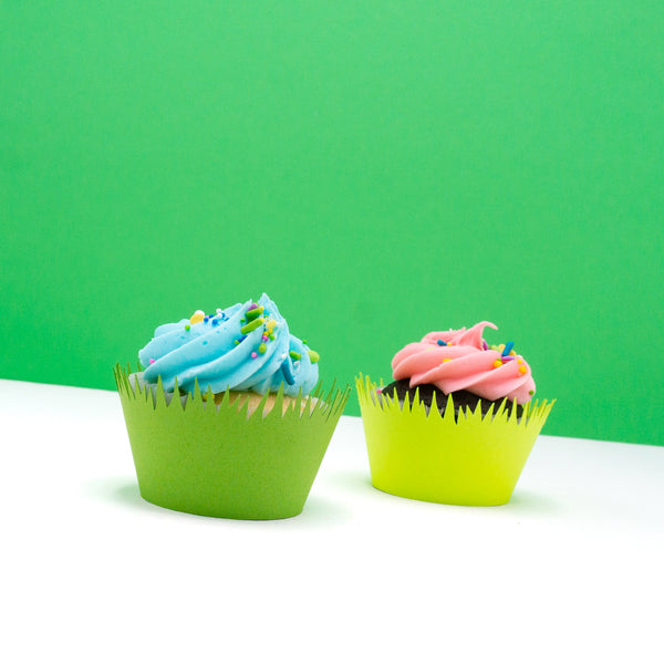 Green Grass Cupcake Wrappers