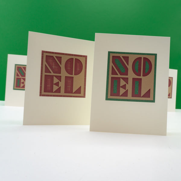 Noel Christmas Cards in Vintage Colors