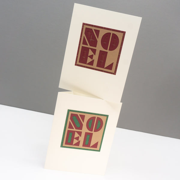 Noel Christmas Cards in Vintage Colors