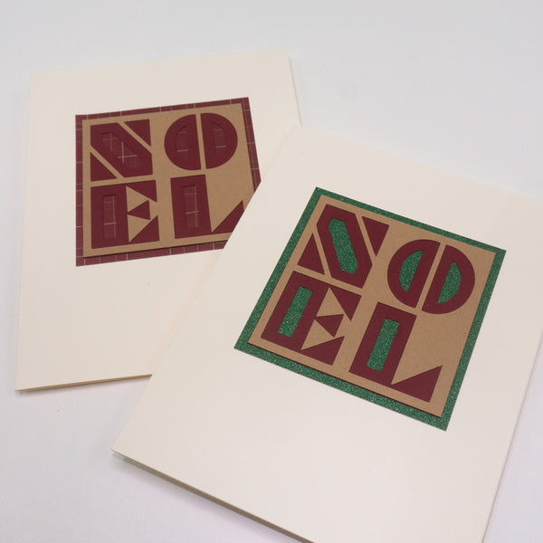 Noel Christmas Cards in Vintage Colors