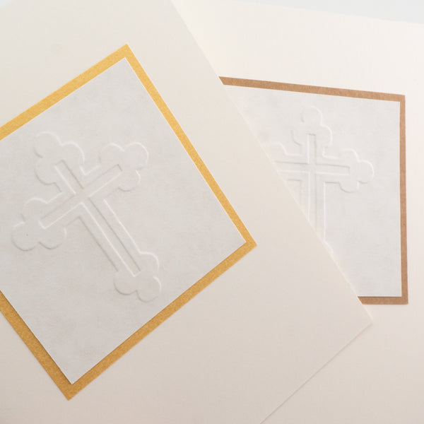 Embossed Cross Notecards
