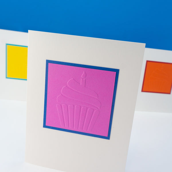 Embossed Cupcake Notecards