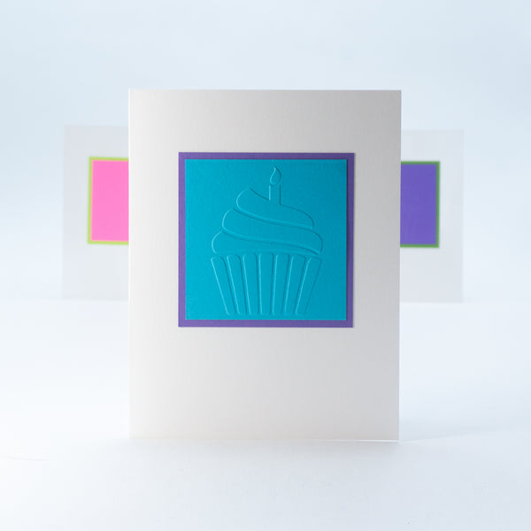 Embossed Cupcake Notecards