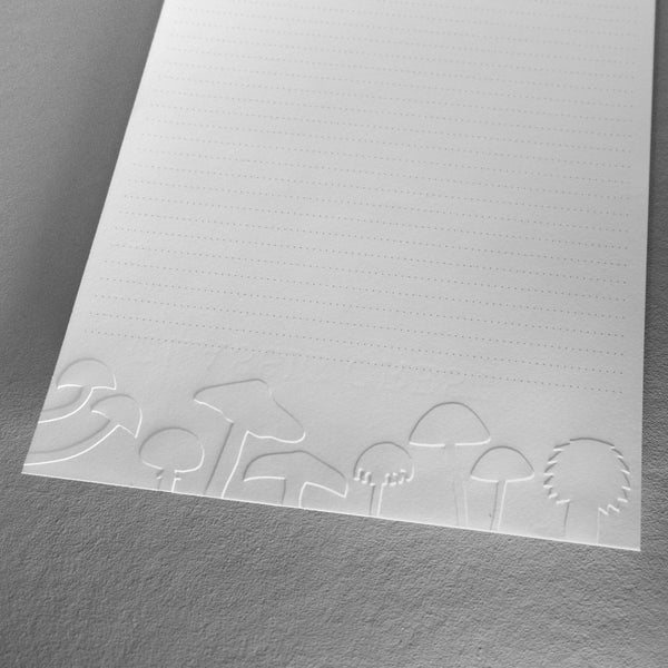 Embossed Mushrooms Stationery