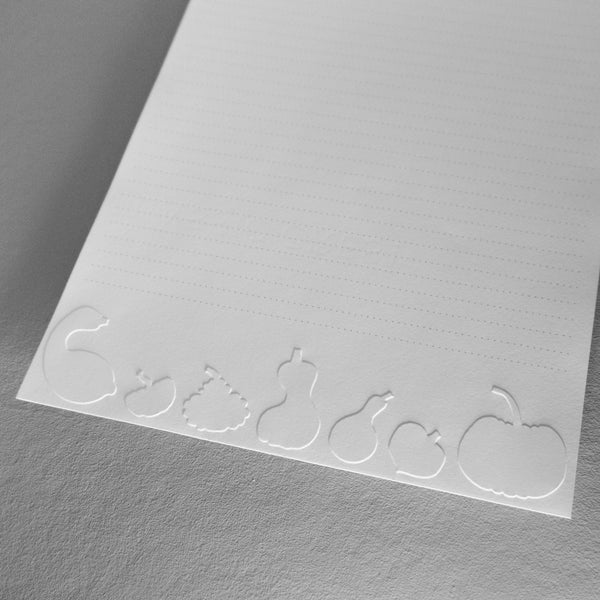 Embossed Fall Gourd Stationery