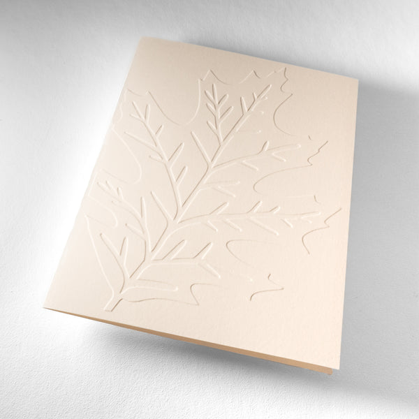 Embossed Oak Leaf Notecards