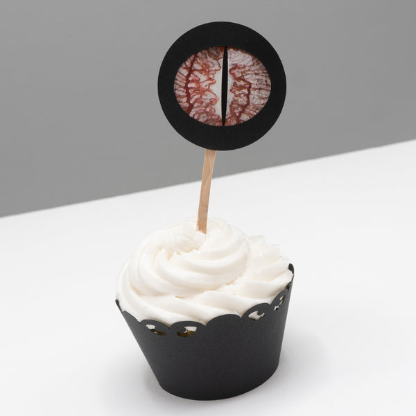 Spooky Animal Eyeball Cupcake Toppers