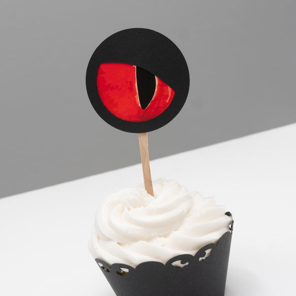 Spooky Animal Eyeball Cupcake Toppers
