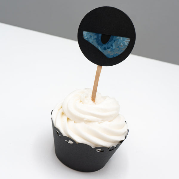 Spooky Animal Eyeball Cupcake Toppers