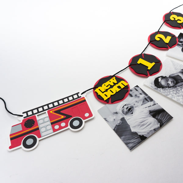 Firefighter First Year Photo Banner