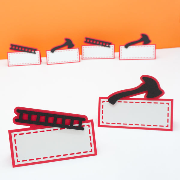 Firefighter Buffet Labels / Place Cards