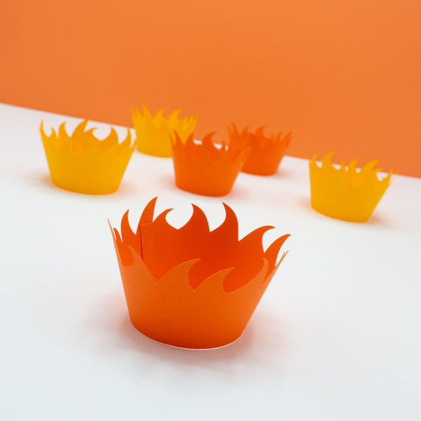 Flame Cupcake Wrappers