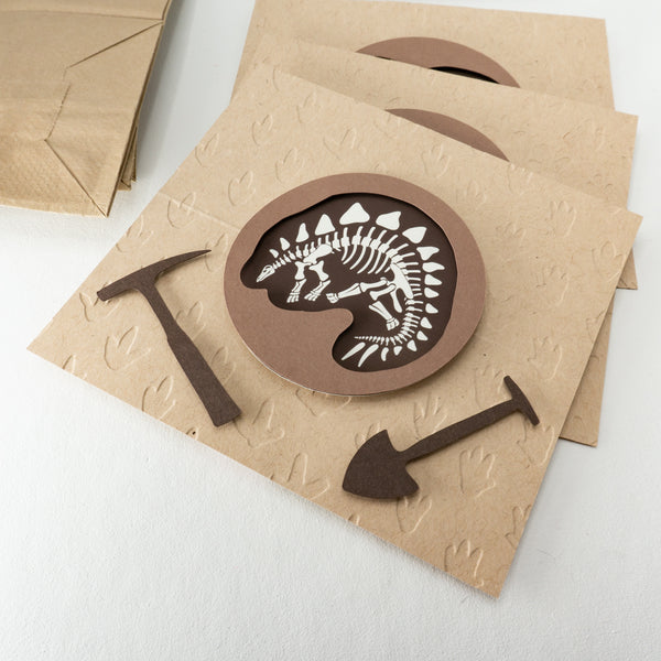 Old-timey Fossil Dig Goodie Bags