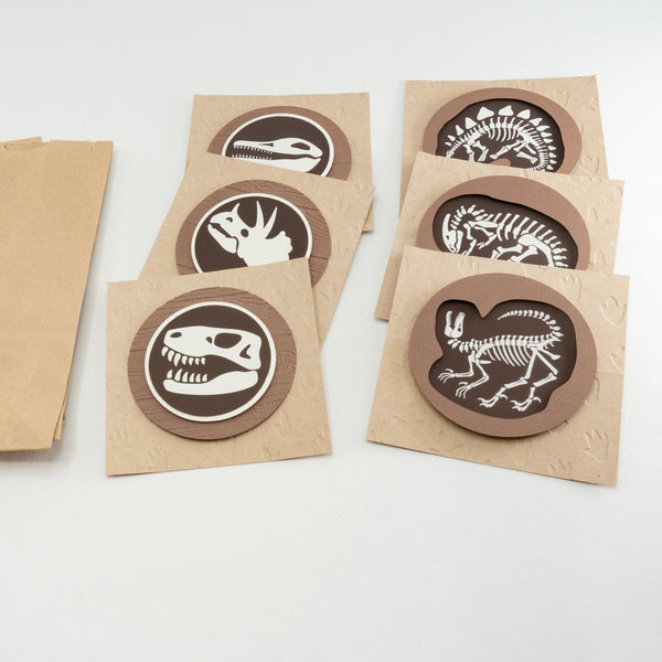 Old-timey Fossil Dig Goodie Bags