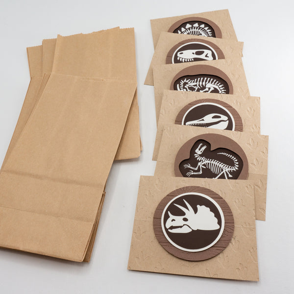 Old-timey Fossil Dig Goodie Bags