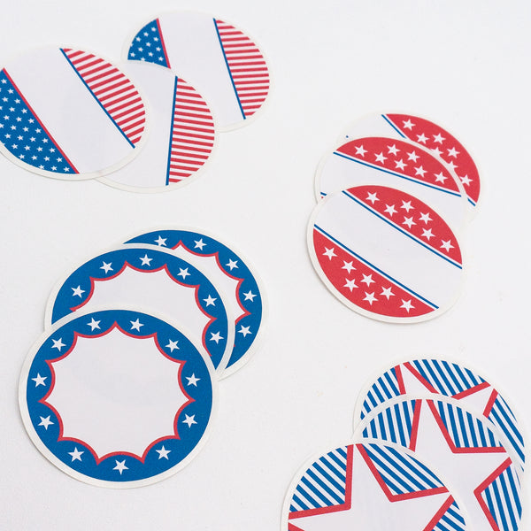 Patriotic Drink-labeling Stickers