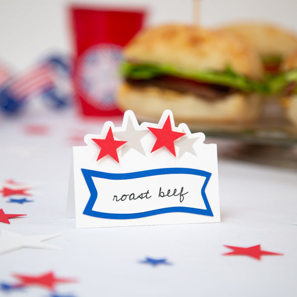 Patriotic Buffet Labels / Place Cards