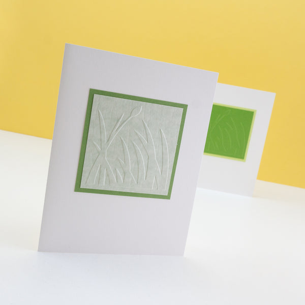 Embossed Spring Grass Notecards