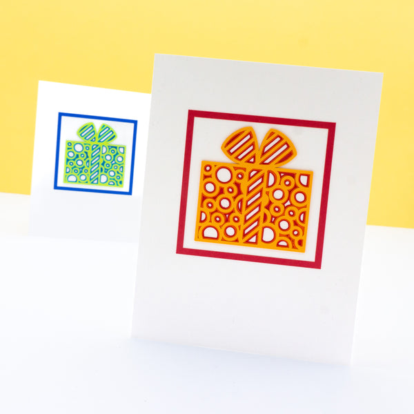 Layered Birthday Present Notecards
