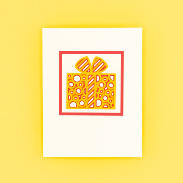 Layered Birthday Present Notecards