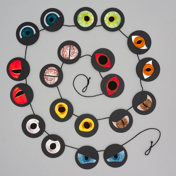 Spooky Animal Eyeball Garland