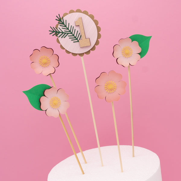 Wild Rose Cake Topper