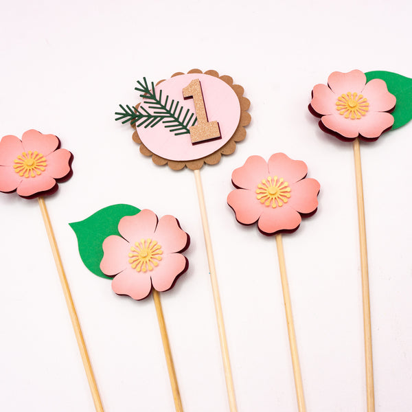 Wild Rose Cake Topper