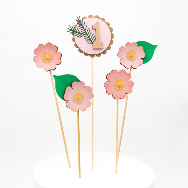 Wild Rose Cake Topper