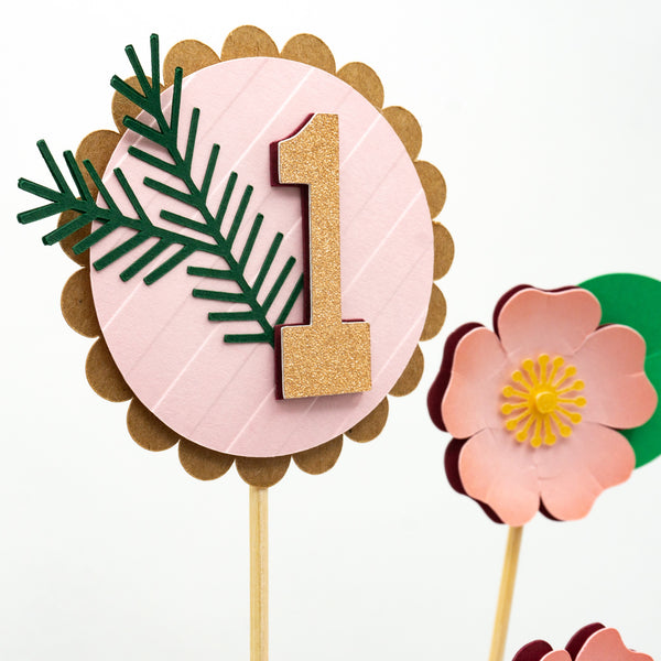 Wild Rose Cake Topper