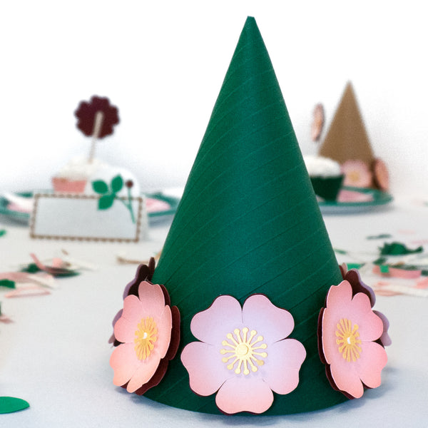 Wild Rose Party Hats